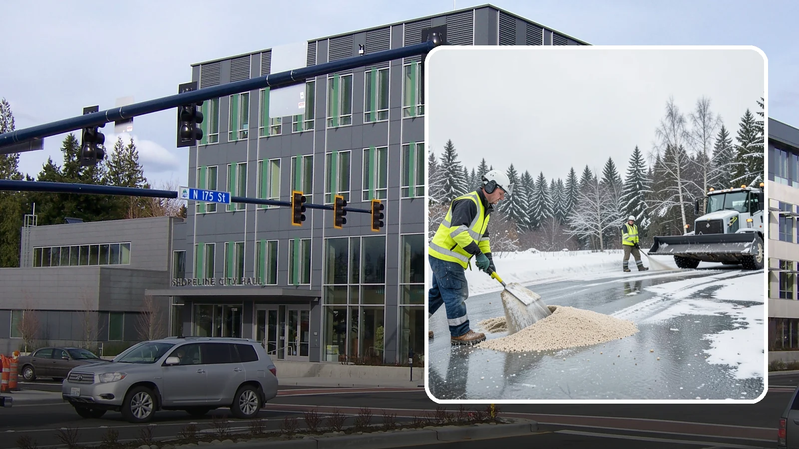 Sand Application in Shoreline, King County, WA - Sand application delivers instant traction on packed ice and during the deep freezes where deicers alone lose their punch.
