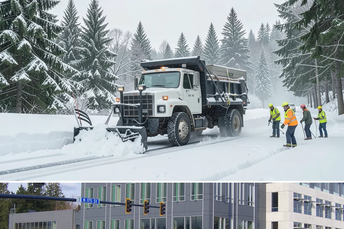Sand Application in Shoreline, King County, WA - Sand application peaks during December and January Arctic outflow events when Puget Sound temperatures drop into the teens and...