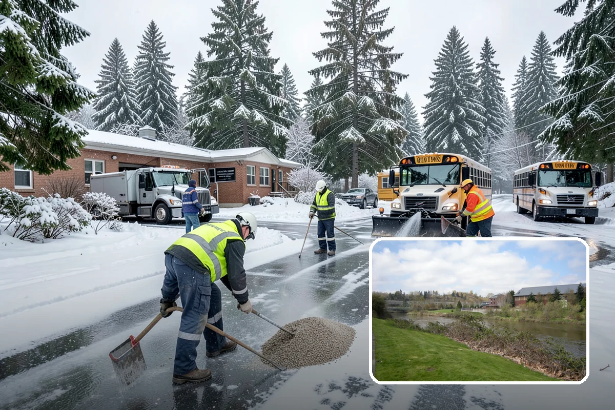 Sand Application in Tukwila, King County, WA - Provides traction even in the teens when deicers stall