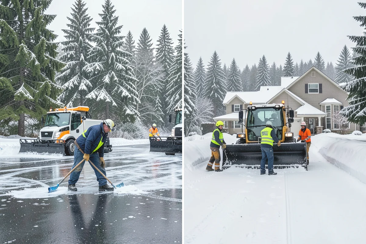 Sand Application in Tukwila, King County, WA - Identify slopes, curves, and pedestrian routes needing grip