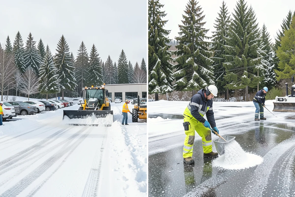 Sand Spreading in Anacortes, Skagit County, WA - Assess whether temperatures are too low for effective salting