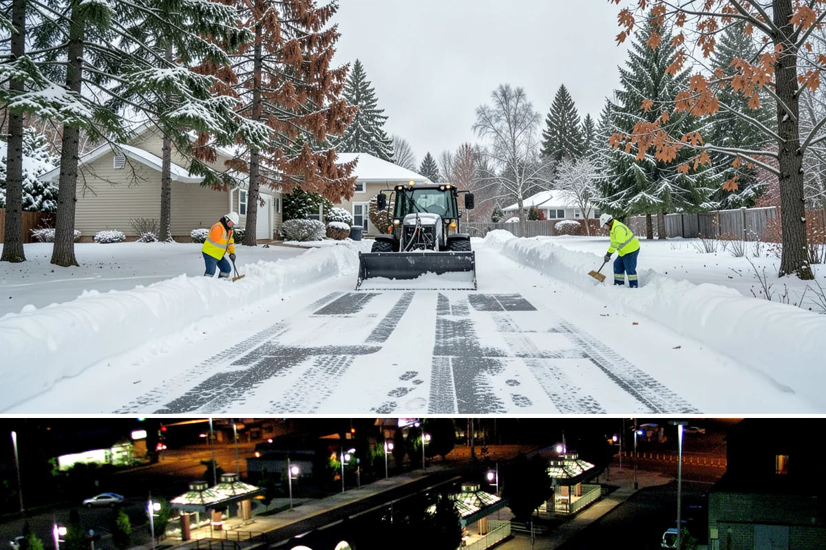 Sand Spreading in Auburn, King County, WA - Sand spreading is most valuable during deep-cold snaps and at higher elevations from December through February.