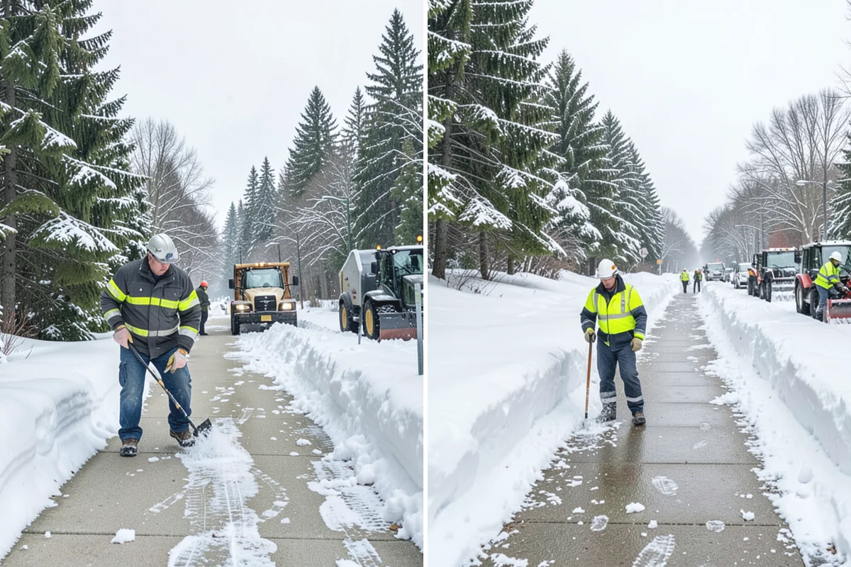 Sand Spreading in Beaux Arts Village, King County, WA - Assess whether temperatures are too low for effective salting