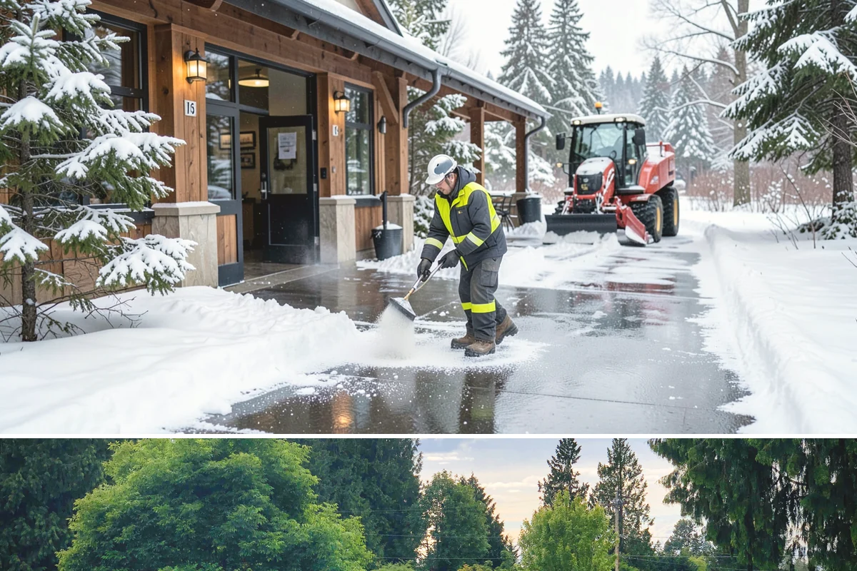 Sand Spreading in Bonney Lake, Pierce County, WA - Sand spreading is most valuable during deep-cold snaps and at higher elevations from December through February.