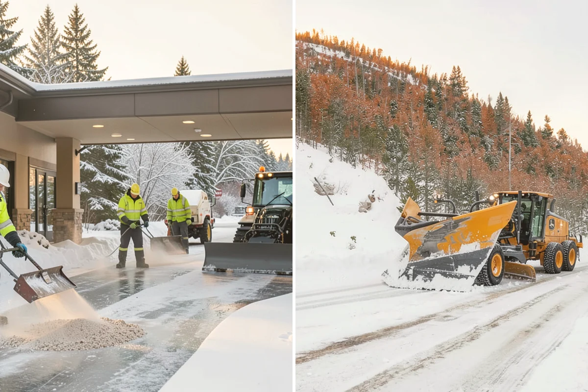 Sand Spreading in Bothell, King County, WA - Assess whether temperatures are too low for effective salting