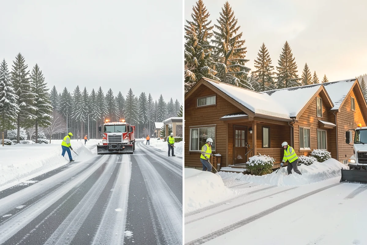 Sand Spreading in Brier, Snohomish County, WA - Assess whether temperatures are too low for effective salting
