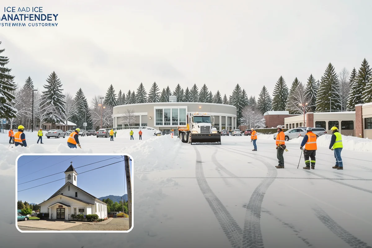 Sand Spreading in Concrete, Skagit County, WA - Delivers traction instantly regardless of how cold it gets