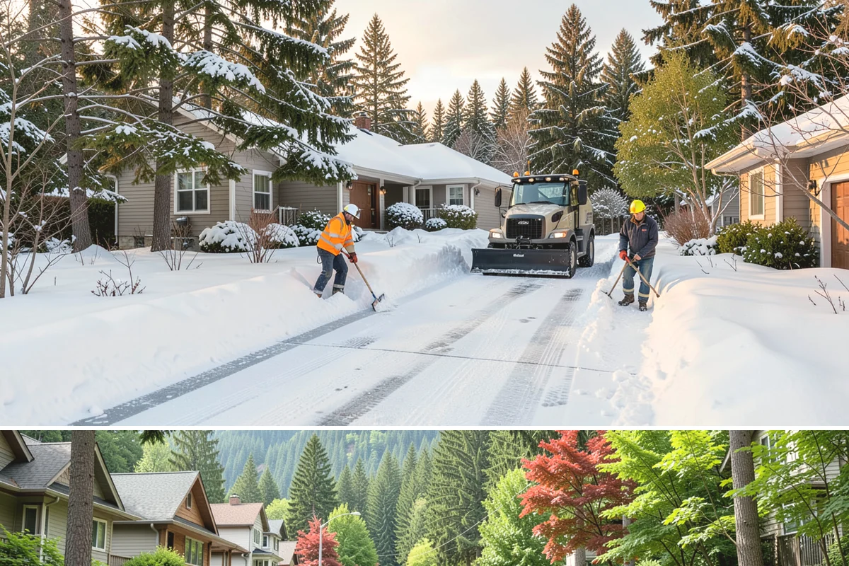 Sand Spreading in Darrington, Snohomish County, WA - Sand spreading is most valuable during deep-cold snaps and at higher elevations from December through February.