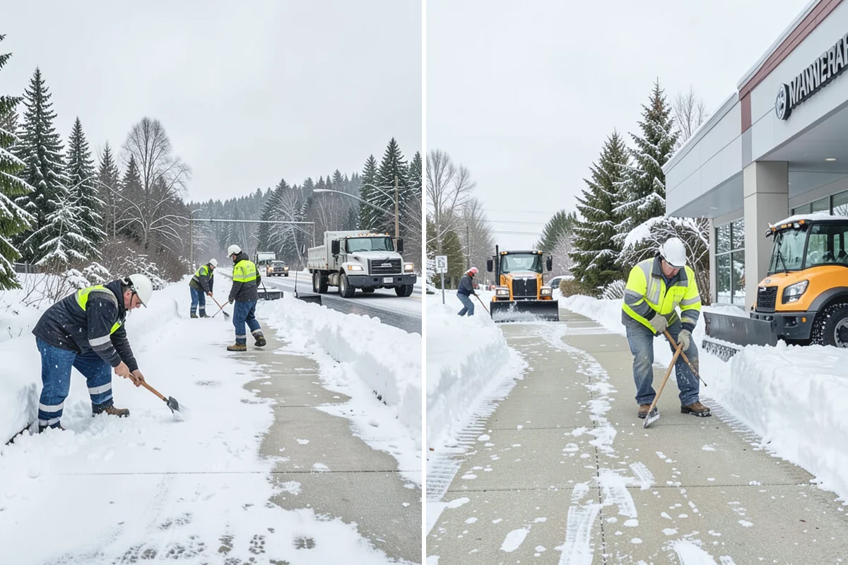 Sand Spreading in Gold Bar, Snohomish County, WA - Assess whether temperatures are too low for effective salting