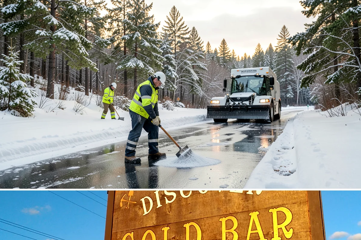 Sand Spreading in Gold Bar, Snohomish County, WA - Sand spreading is most valuable during deep-cold snaps and at higher elevations from December through February.