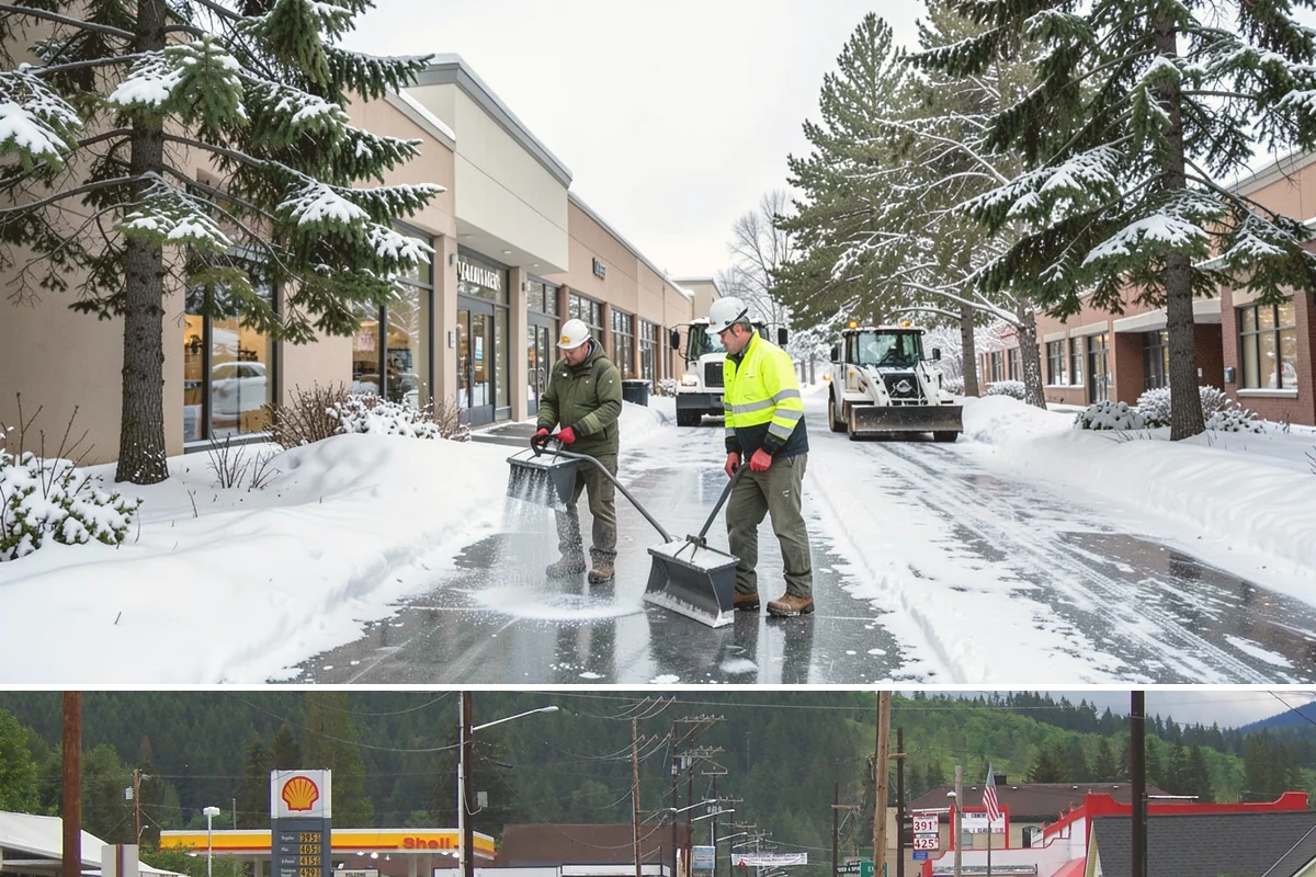 Sand Spreading in Granite Falls, Snohomish County, WA - Sand spreading is most valuable during deep-cold snaps and at higher elevations from December through February.