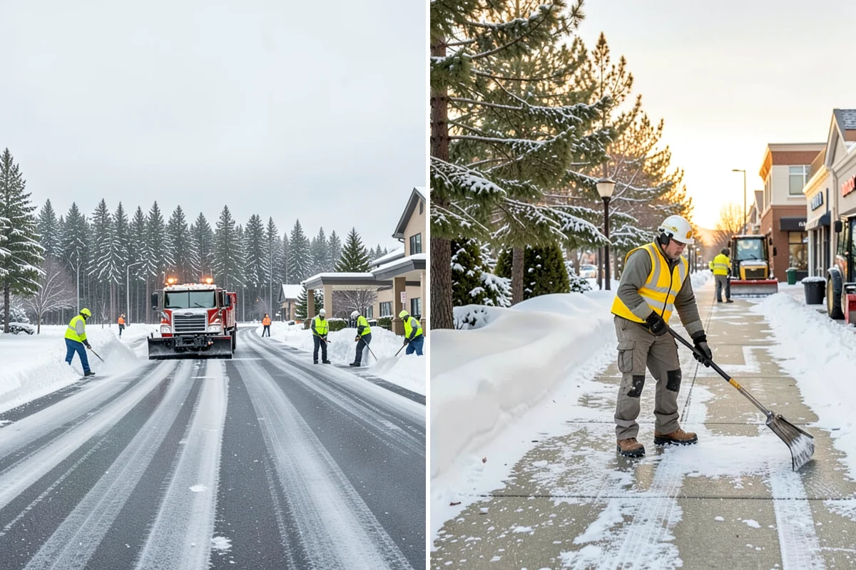 Sand Spreading in Hunts Point, King County, WA - Assess whether temperatures are too low for effective salting
