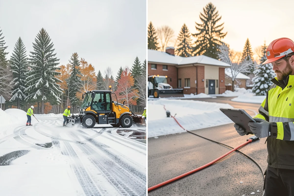 Sand Spreading in Kent, King County, WA - Assess whether temperatures are too low for effective salting