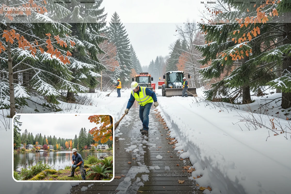 Sand Spreading in La Conner, Skagit County, WA - Delivers traction instantly regardless of how cold it gets