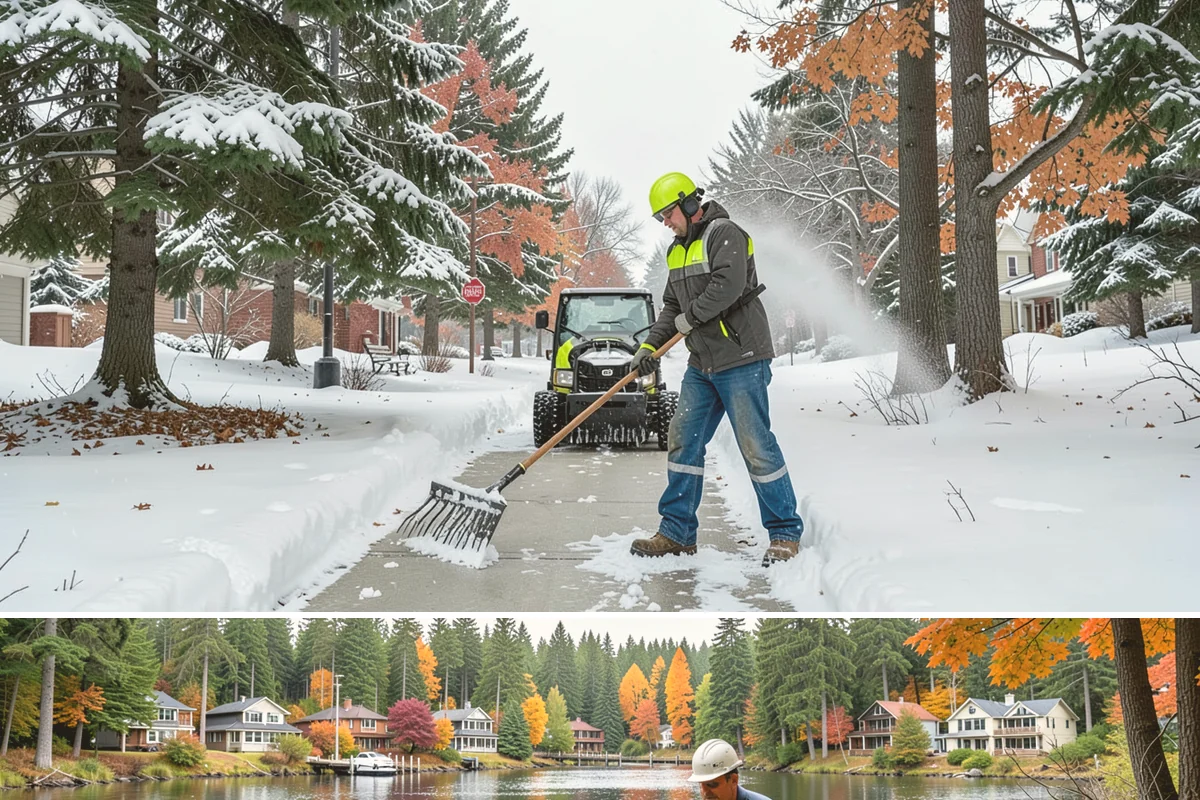 Sand Spreading in La Conner, Skagit County, WA - Sand spreading is most valuable during deep-cold snaps and at higher elevations from December through February.