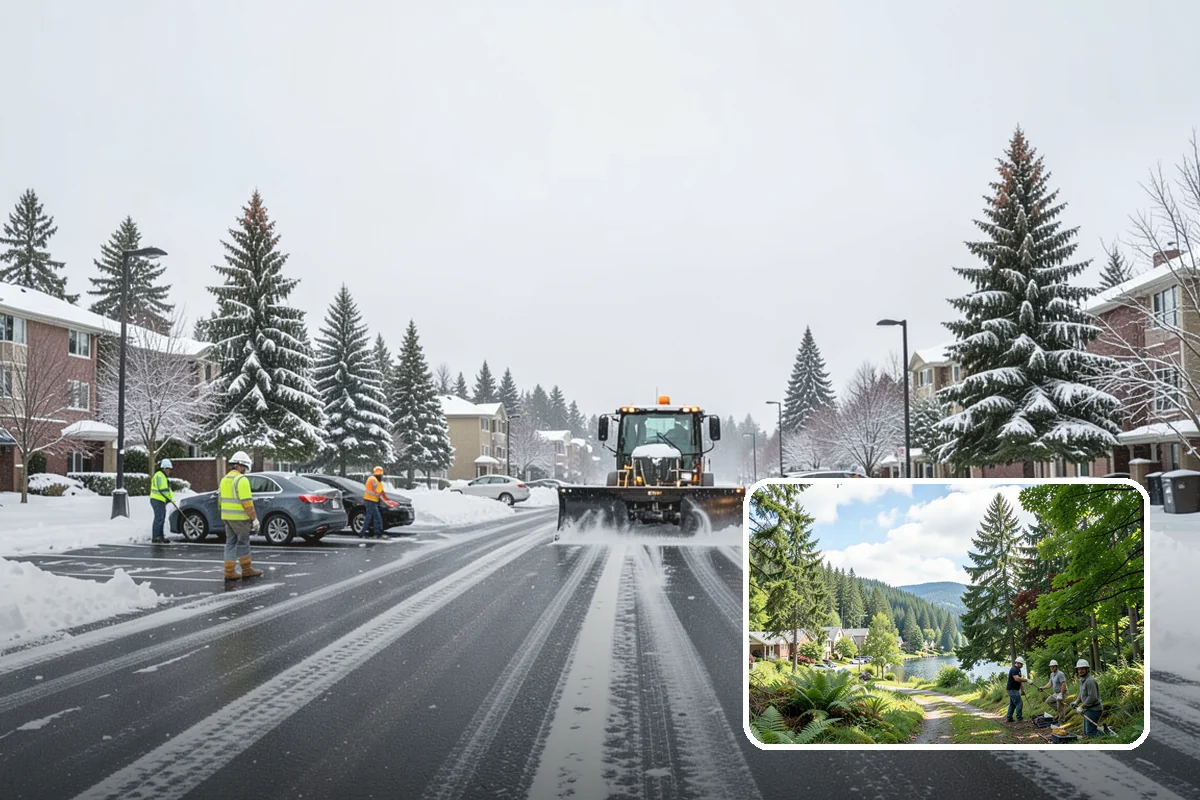 Sand Spreading in Lake Forest Park, King County, WA - Delivers traction instantly regardless of how cold it gets