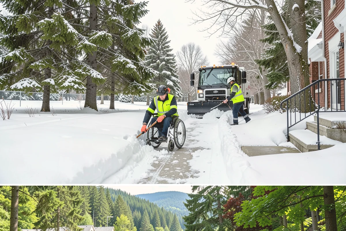 Sand Spreading in Lake Forest Park, King County, WA - Sand spreading is most valuable during deep-cold snaps and at higher elevations from December through February.