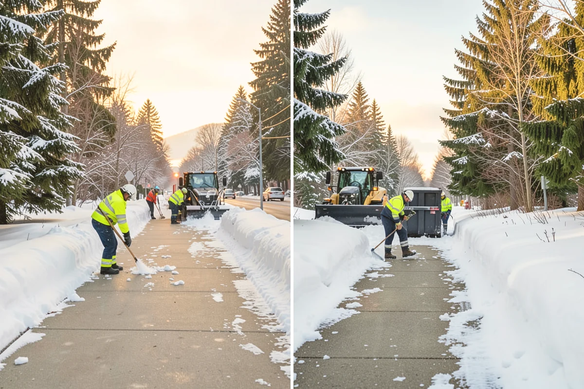 Sand Spreading in Langley, Island County, WA - Assess whether temperatures are too low for effective salting