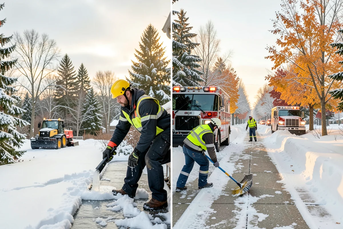 Sand Spreading in Lyman, Skagit County, WA - Assess whether temperatures are too low for effective salting