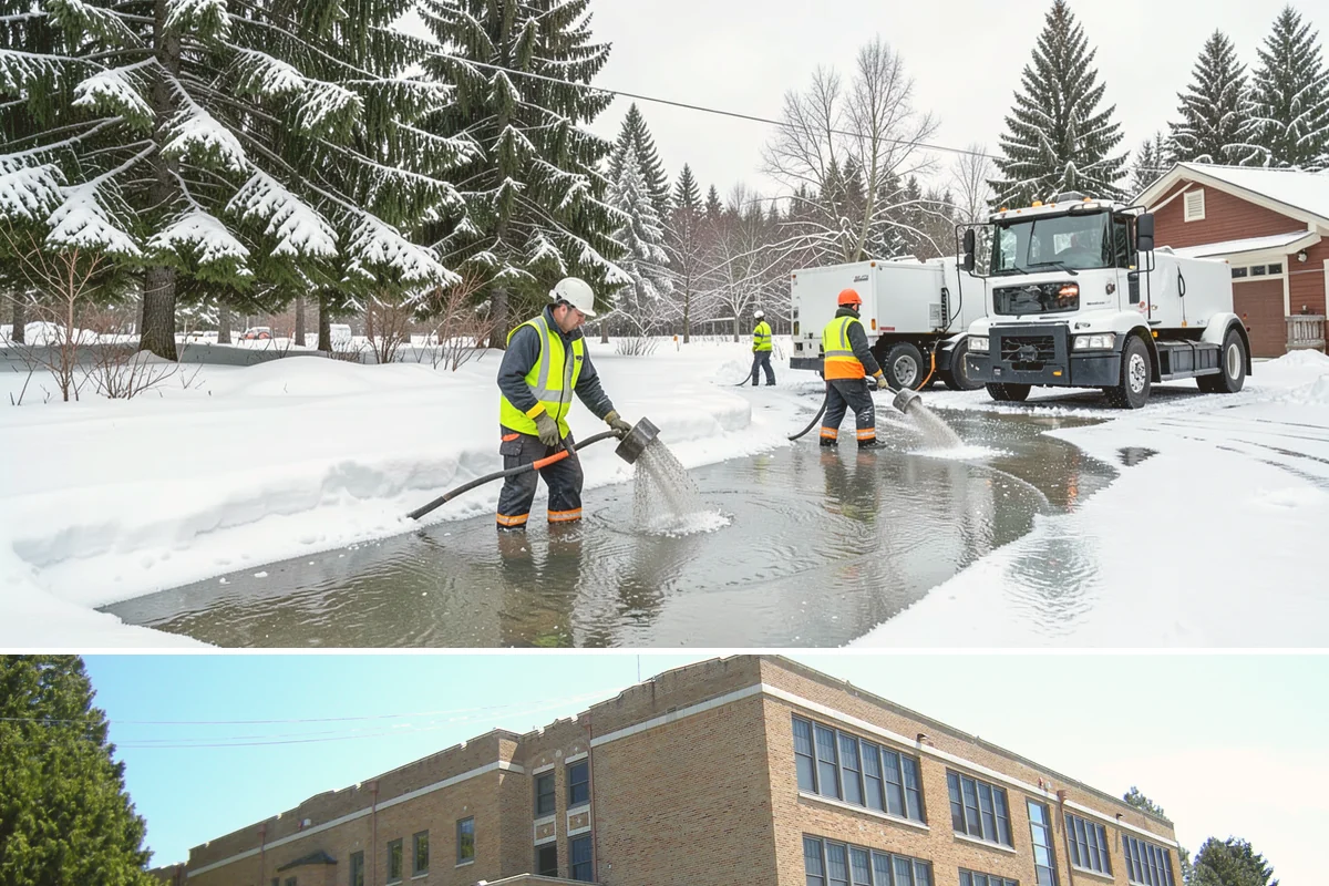 Sand Spreading in Maple Valley, King County, WA - Sand spreading is most valuable during deep-cold snaps and at higher elevations from December through February.