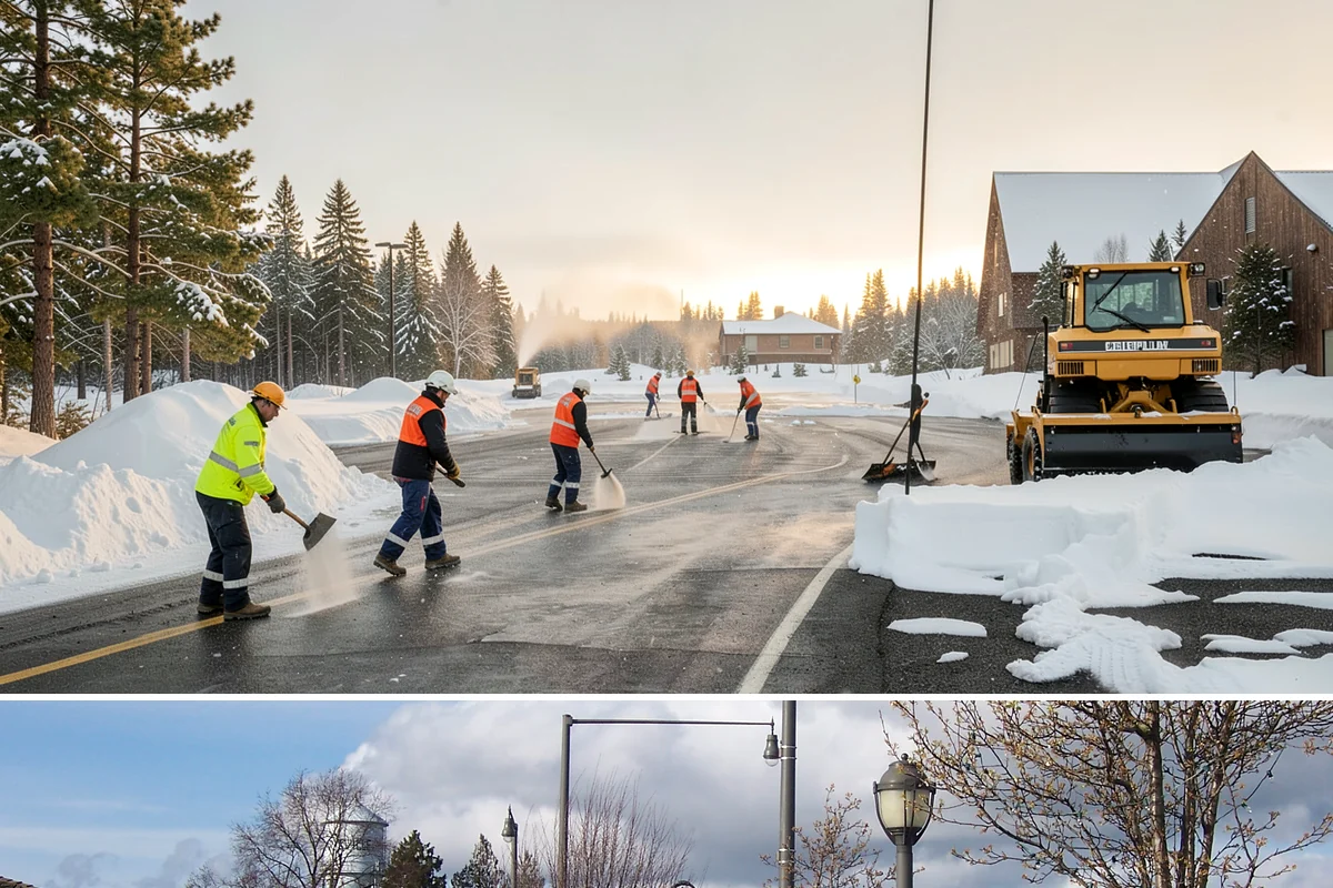 Sand Spreading in Marysville, Snohomish County, WA - Sand spreading is most valuable during deep-cold snaps and at higher elevations from December through February.