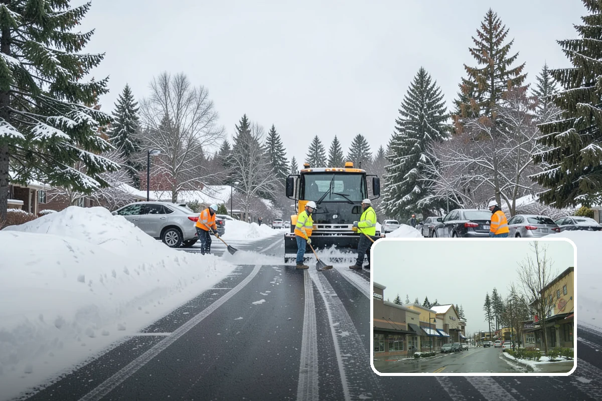 Sand Spreading in Mill Creek, Snohomish County, WA - Delivers traction instantly regardless of how cold it gets
