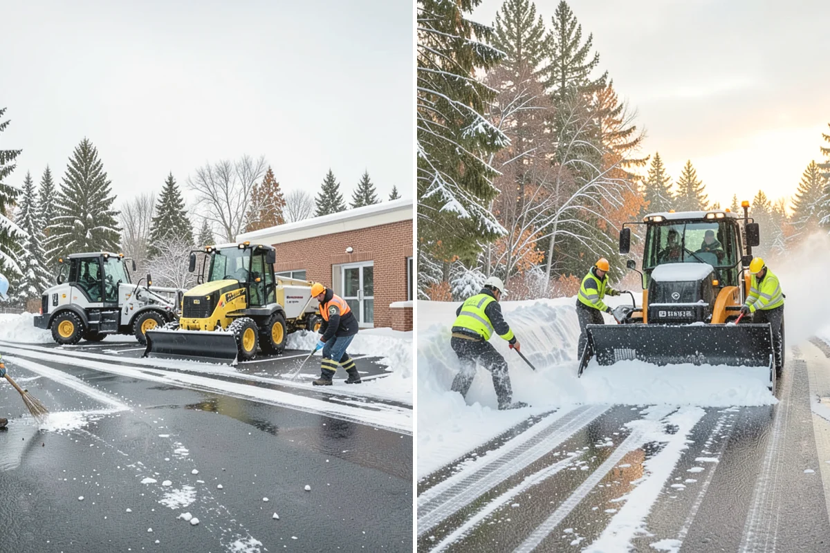 Sand Spreading in Mill Creek, Snohomish County, WA - Assess whether temperatures are too low for effective salting
