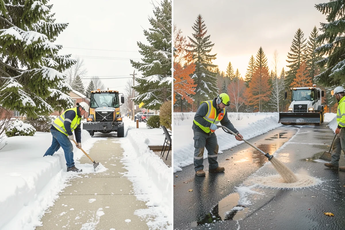 Sand Spreading in Milton, King County, WA - Assess whether temperatures are too low for effective salting