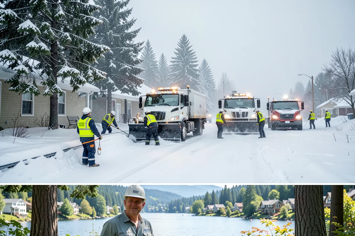 Sand Spreading in Milton, King County, WA - Sand spreading is most valuable during deep-cold snaps and at higher elevations from December through February.