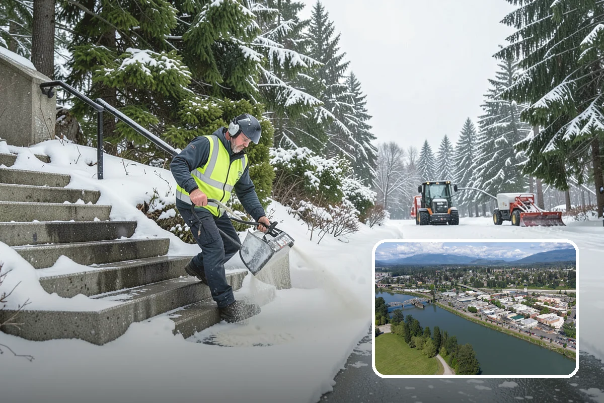Sand Spreading in Mount Vernon, Skagit County, WA - Delivers traction instantly regardless of how cold it gets