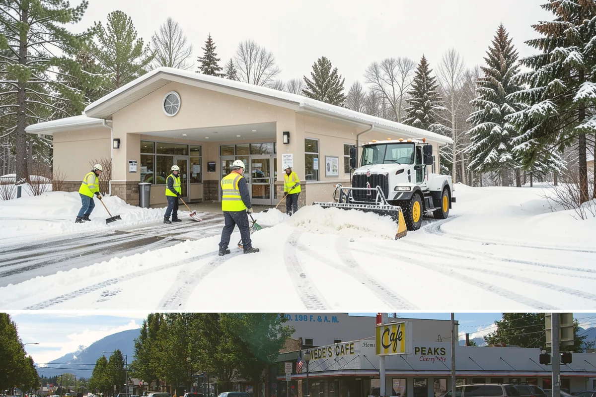 Sand Spreading in North Bend, King County, WA - Sand spreading is most valuable during deep-cold snaps and at higher elevations from December through February.