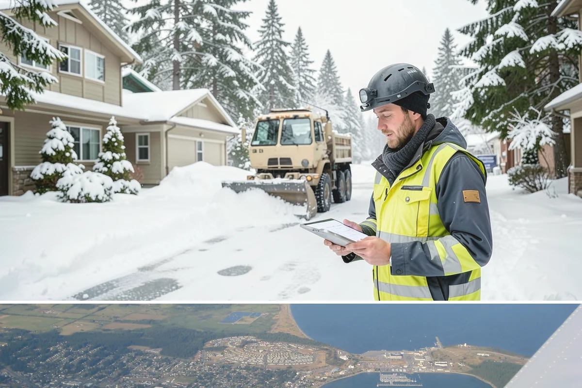 Sand Spreading in Oak Harbor, Island County, WA - Sand spreading is most valuable during deep-cold snaps and at higher elevations from December through February.