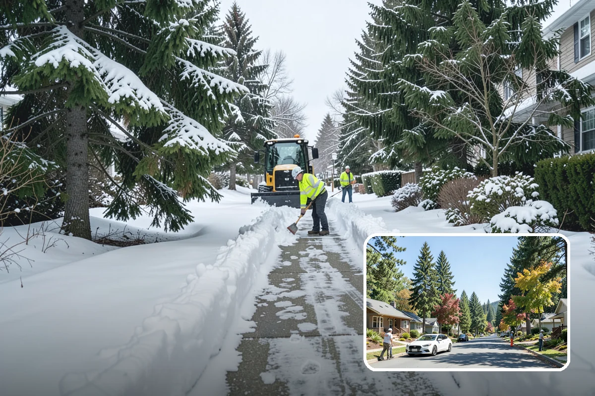 Sand Spreading in Orting, Pierce County, WA - Delivers traction instantly regardless of how cold it gets
