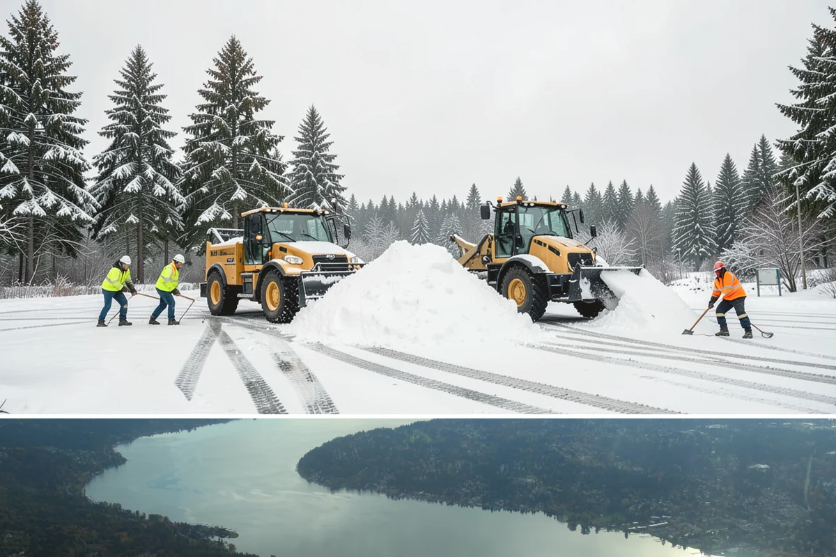 Sand Spreading in Sammamish, King County, WA - Sand spreading is most valuable during deep-cold snaps and at higher elevations from December through February.