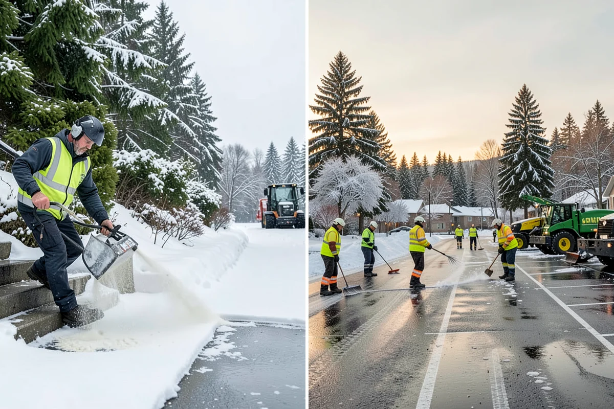 Sand Spreading in Seattle, King County, WA - Assess whether temperatures are too low for effective salting