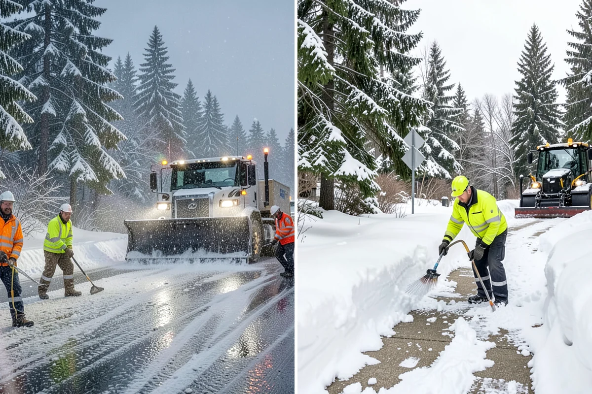 Sand Spreading in Sedro-Woolley, Skagit County, WA - Assess whether temperatures are too low for effective salting