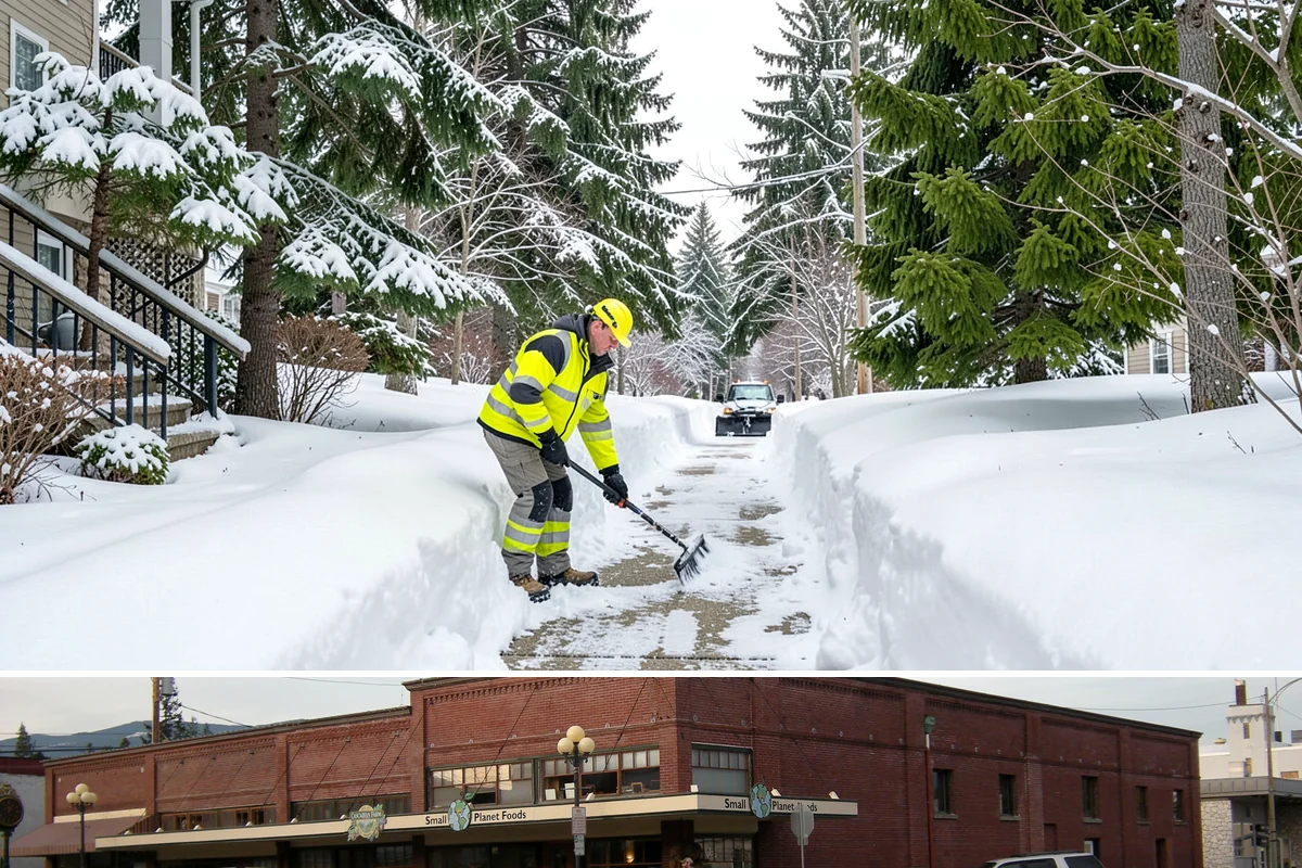 Sand Spreading in Sedro-Woolley, Skagit County, WA - Sand spreading is most valuable during deep-cold snaps and at higher elevations from December through February.
