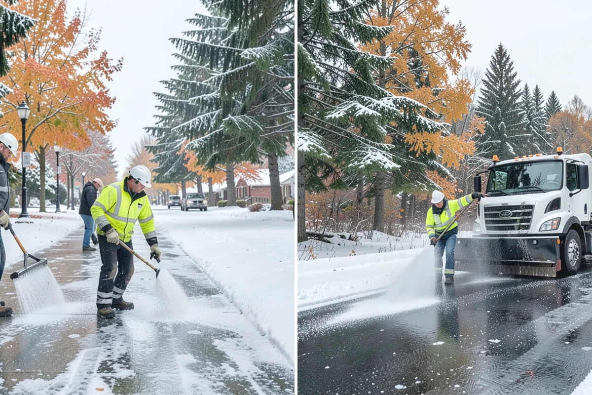 Sand Spreading in Skykomish, King County, WA - Assess whether temperatures are too low for effective salting