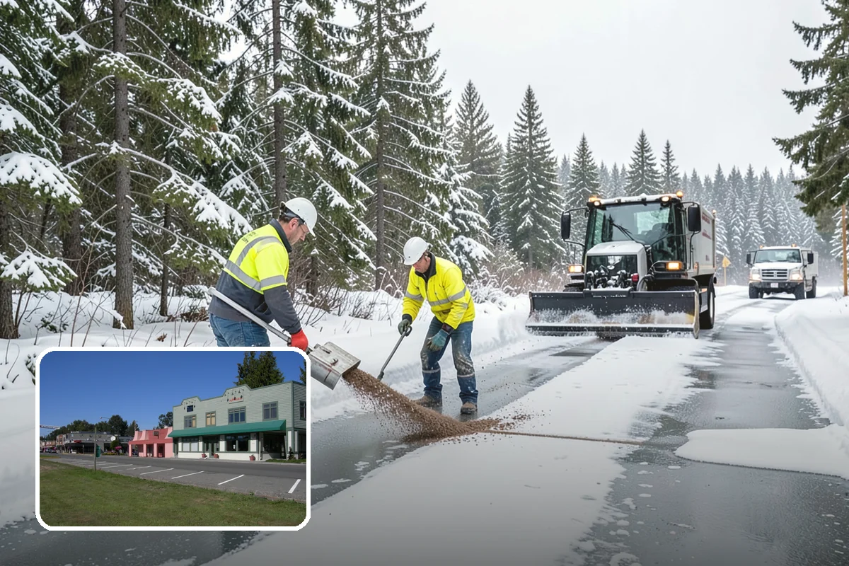 Sand Spreading in Snoqualmie, King County, WA - Delivers traction instantly regardless of how cold it gets