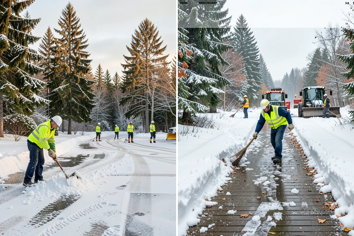 Sand Spreading in Snoqualmie, King County, WA - Assess whether temperatures are too low for effective salting