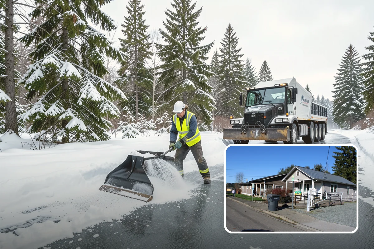 Sand Spreading in South Prairie, Pierce County, WA - Delivers traction instantly regardless of how cold it gets