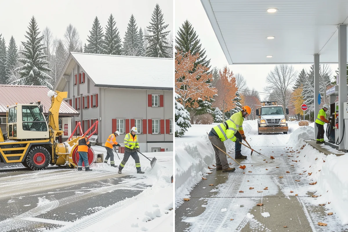 Sand Spreading in Stanwood, Snohomish County, WA - Assess whether temperatures are too low for effective salting