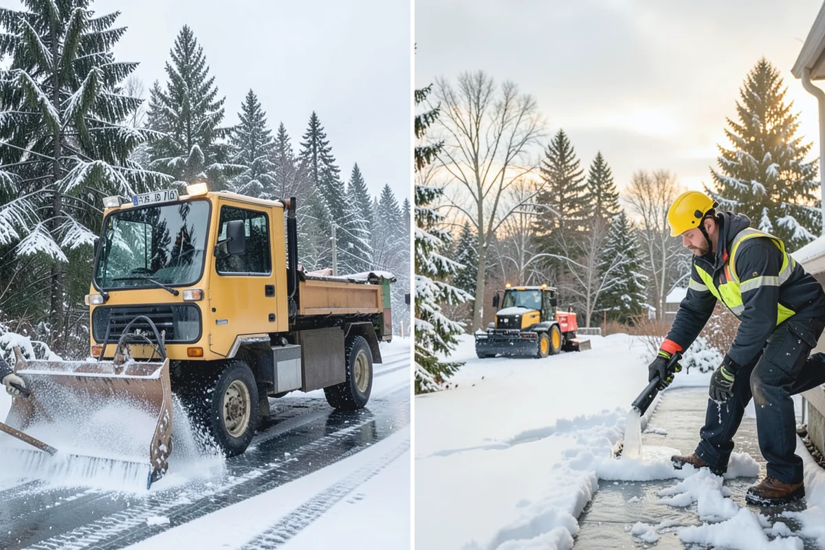 Sand Spreading in Sumner, Pierce County, WA - Assess whether temperatures are too low for effective salting