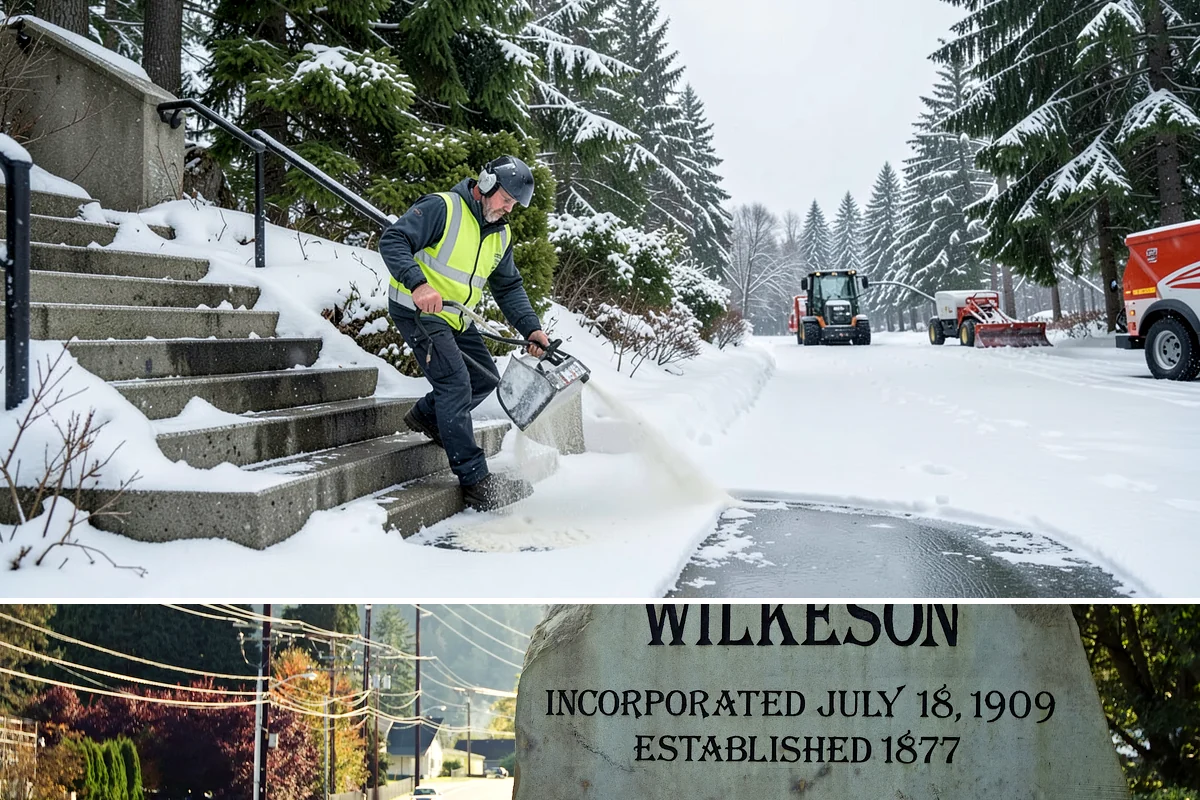 Sand Spreading in Wilkeson, Pierce County, WA - Sand spreading is most valuable during deep-cold snaps and at higher elevations from December through February.