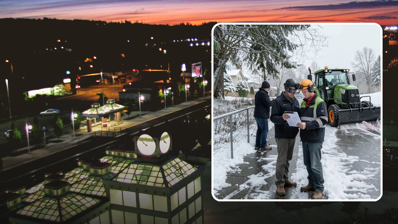 Scheduled Snow Removal in Auburn, King County, WA - We clear your property on a set schedule during active weather so you never have to place a call.