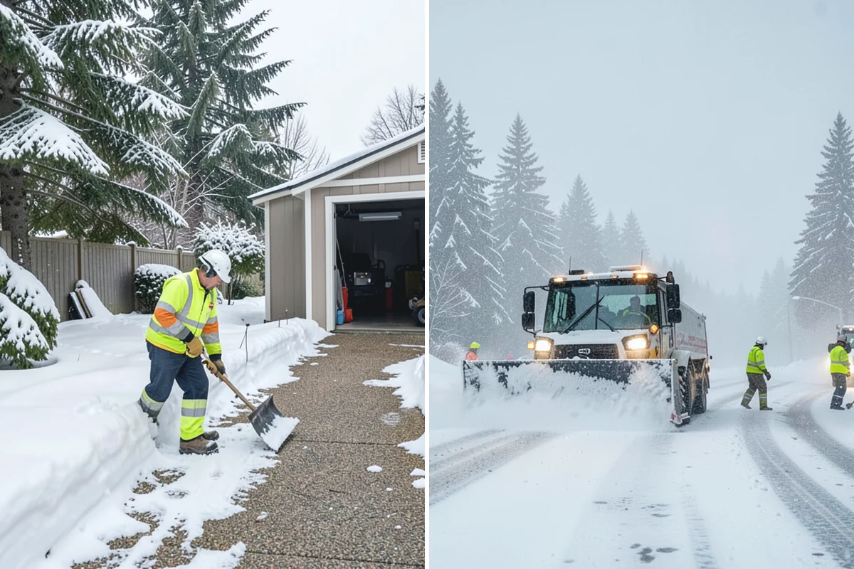 Scheduled Snow Removal in Beaux Arts Village, King County, WA - We set your trigger depth and preferred timing