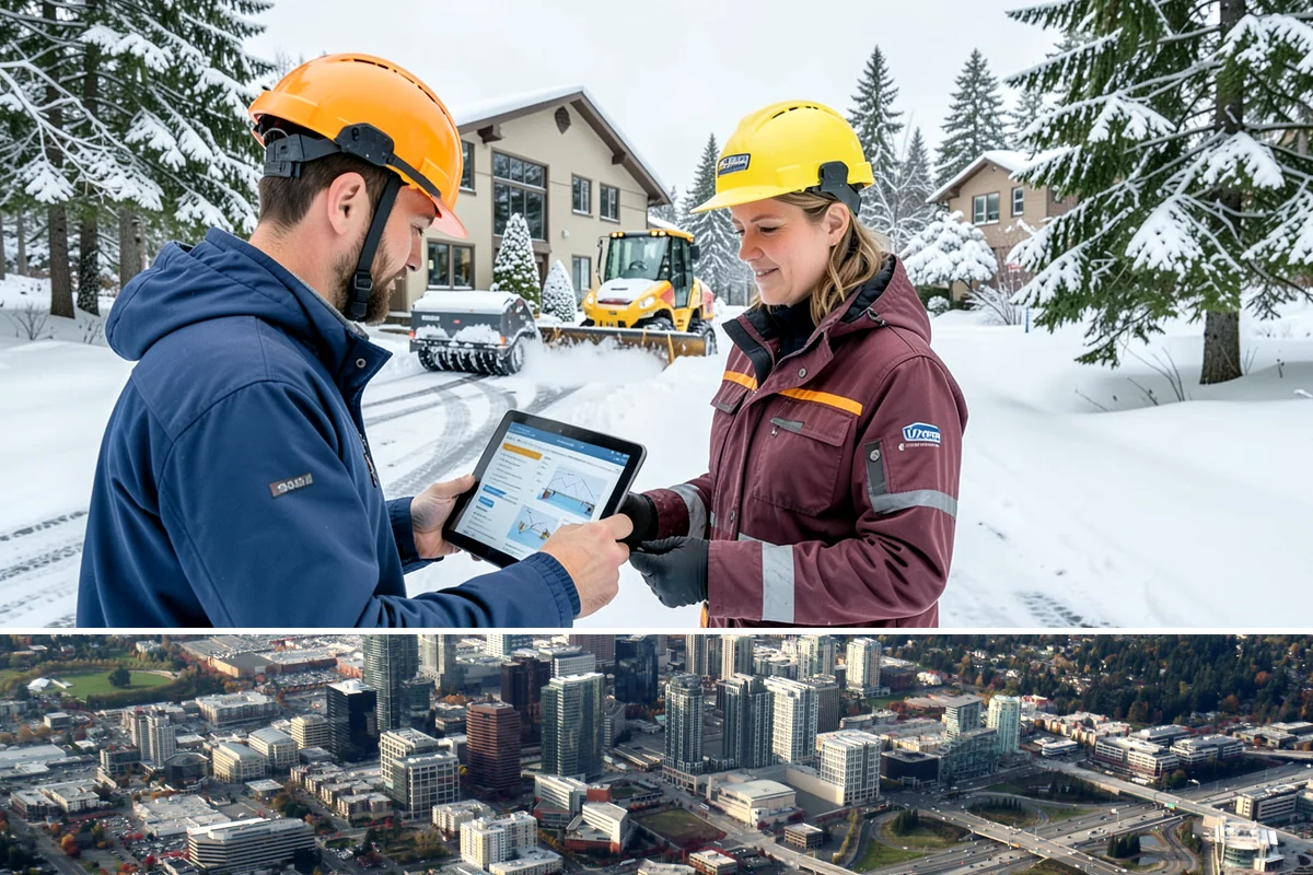 Scheduled Snow Removal in Bellevue, King County, WA - Set your schedule before the season starts so automatic clearing is active from the first qualifying storm.