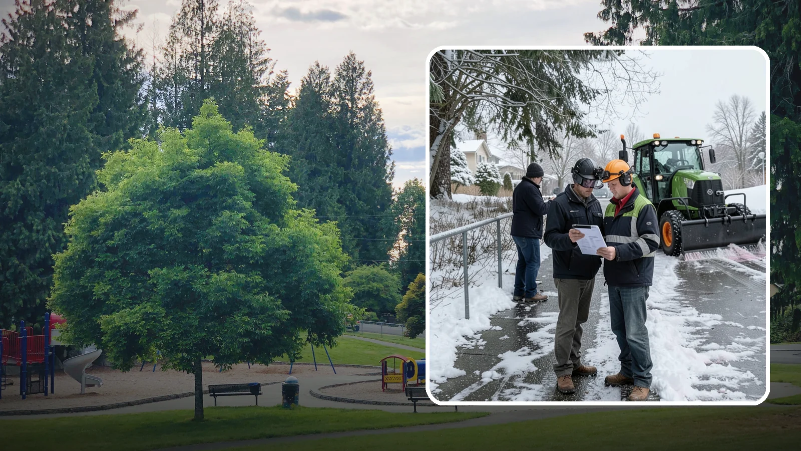 Scheduled Snow Removal in Bonney Lake, Pierce County, WA - We clear your property on a set schedule during active weather so you never have to place a call.