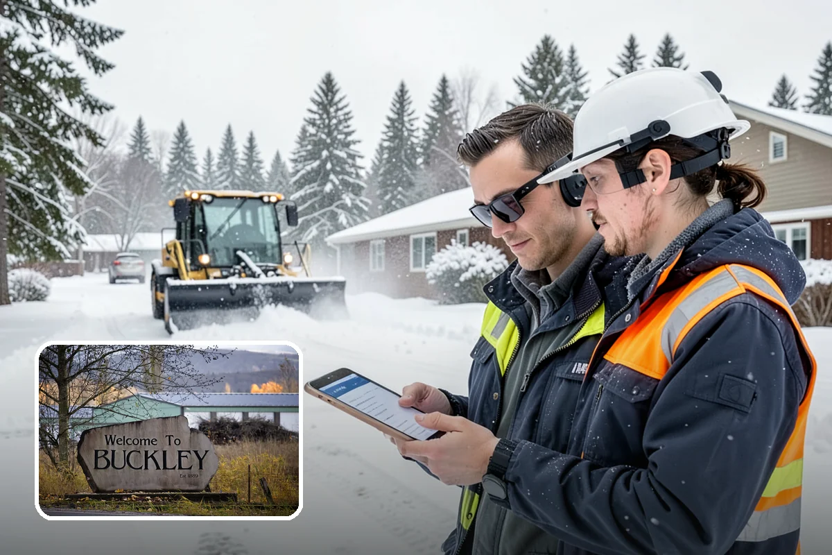 Scheduled Snow Removal in Buckley, Pierce County, WA - Removes the need to monitor the forecast