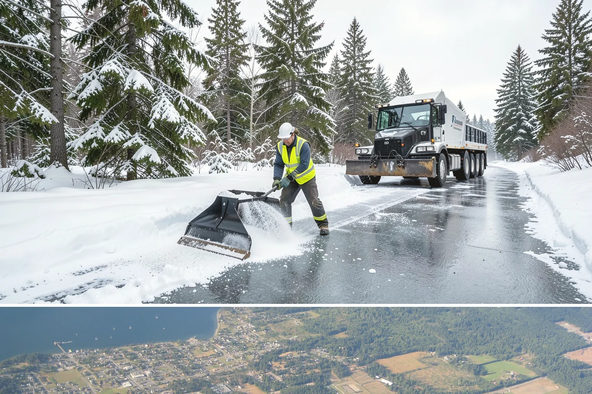 Scheduled Snow Removal in Coupeville, Island County, WA - Set your schedule before the season starts so automatic clearing is active from the first qualifying storm.